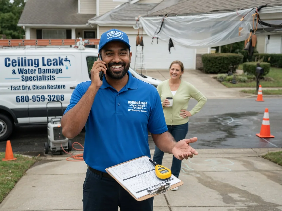 Ceiling Leak Cleanup Mayhill, NM FAQs